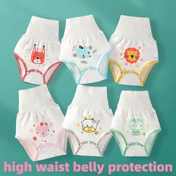 Couche culotte en coton réutilisable pour bébé, sous vêtement doux pour enfant, motif Animal de dessin animé 