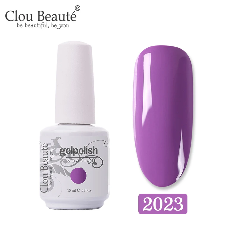 Clou Beaute лак для ногтей 15 мл Блестящий Гель-лак для ногтей Дизайн ногтей Маникюр УФ-лак Гель-лак - Цвет: 2023