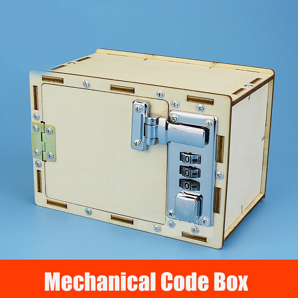 DIY Механическая кодовая коробка материал образовательная интеллектуальная DIY Механическая кодовая коробка DIY электрические игрушки для детей Подарки игушки