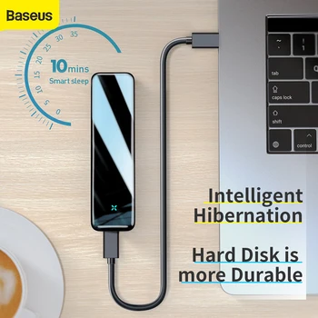 

Baseus M2 SSD Case M.2 to USB Type C 3.0 SSD Enclosure Hard Drive Box Adapter 5Gbps SSD Hard Disk Enclosure Case for PCIE