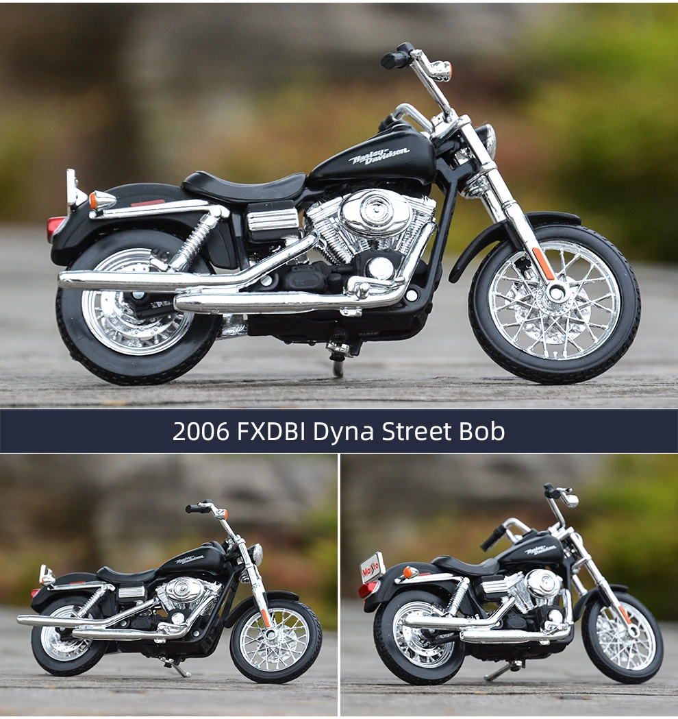 Maisto 1:18 2006 FXDBI Dyna Улица Боб литья под давлением сплав модель мотоцикла Игрушка