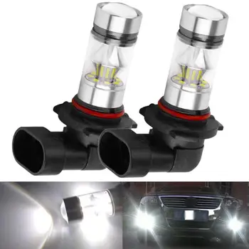 

2Pcs 9005 HB3 100W High Power 2323 LED 6000K Day/Night Running White Fog Driving DRL Light Bulbs For Driving Lamp 12V-30V