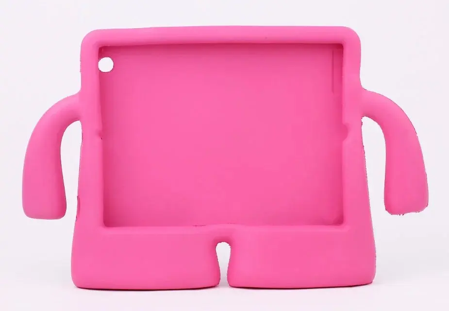 Для Apple ipad 2 3 4 чехол 9,7 дюймов силиконовый чехол для ipad 2/3/4 дети защитная задняя крышка 7,9 дюймов для mini ipad 2/3/4 с держателем - Цвет: mei hong-pan guan