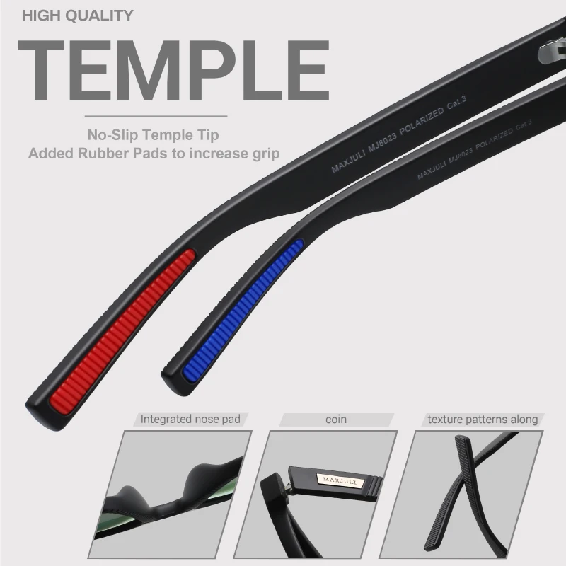 JULI Quadratische übergroße polarisierte Sonnenbrille für große Köpfe Herren Retro Vintage Sonnenbrille UV-Schutz Angelbrille_voghion.com