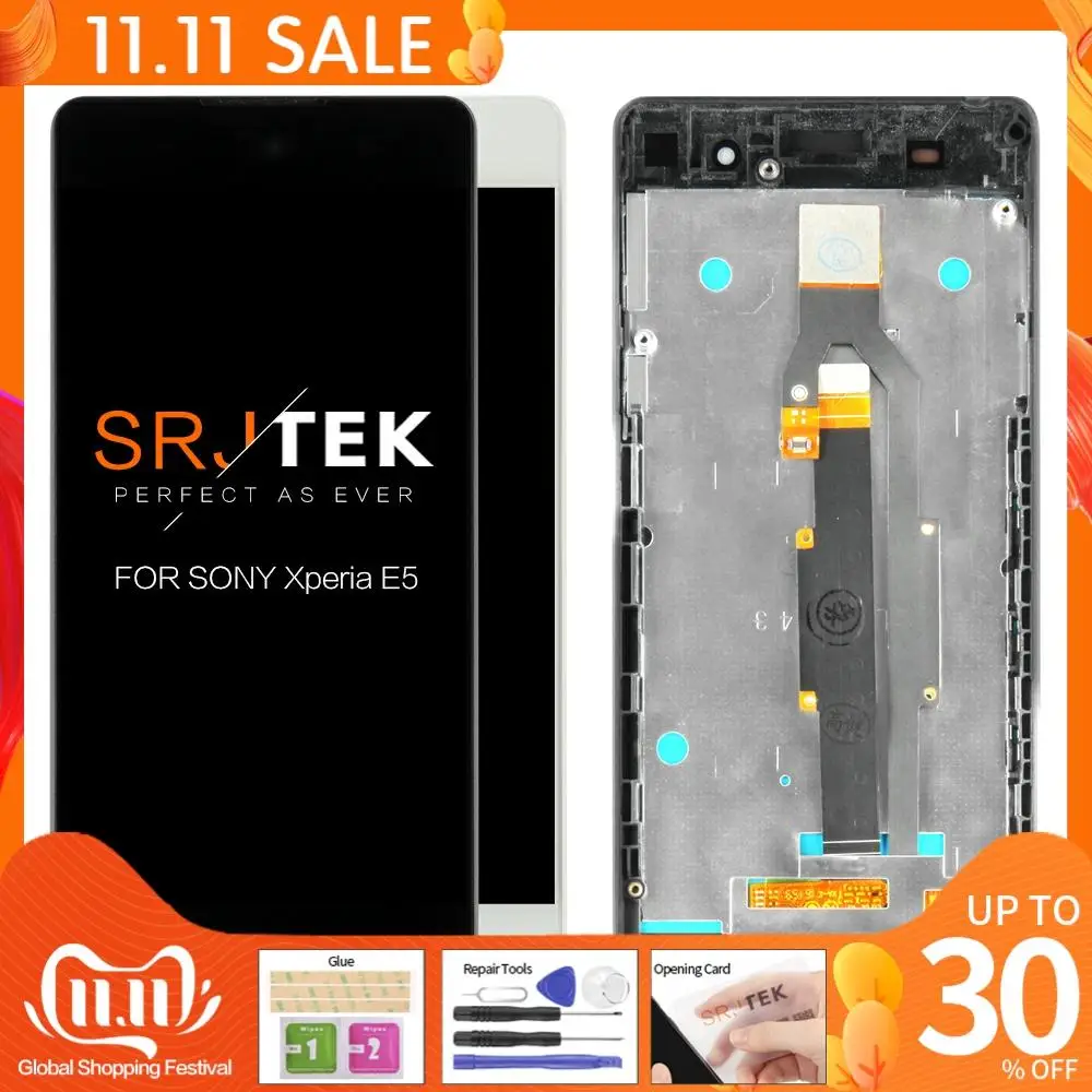 ЖК дисплей 5 0 дюйма для Sony Xperia E5 F3311 F3313 с сенсорным экраном и дигитайзером в сборе