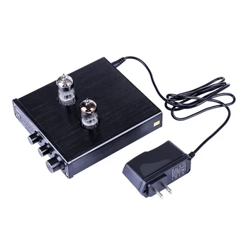 

TUBE-06 6N3 Preamplifier Bile Preamplifier Board Digital Stereo Valve Tube with Power Supply and USB - US Plug Black