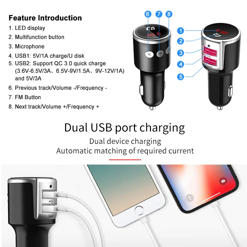 MP3 музыкальный плеер Автомобильный fm-передатчик беспроводной Comunication USB порт для автомобиля EM88