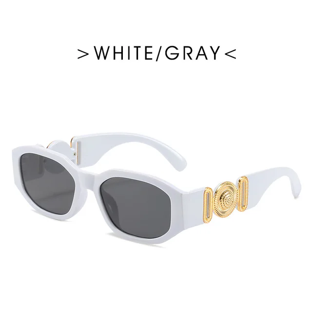RBRARE Vintage Small Frame Sunglasses Women/men Luxury Brand Designer Vintage Gradient Sun Glasses Men Gradient Shades Glasses WhiteGray