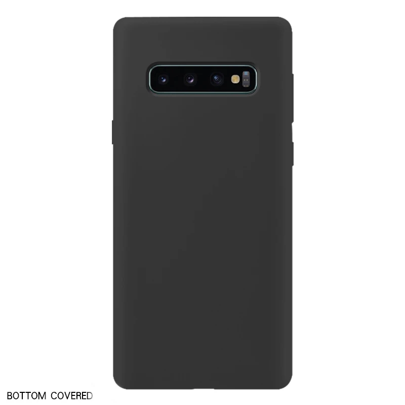 Чехол Arvin для samsung galaxy S10 lite Plus S8 S9 Plus Note 8 9, чехол из жидкого силикона, мягкий чехол - Цвет: black 2