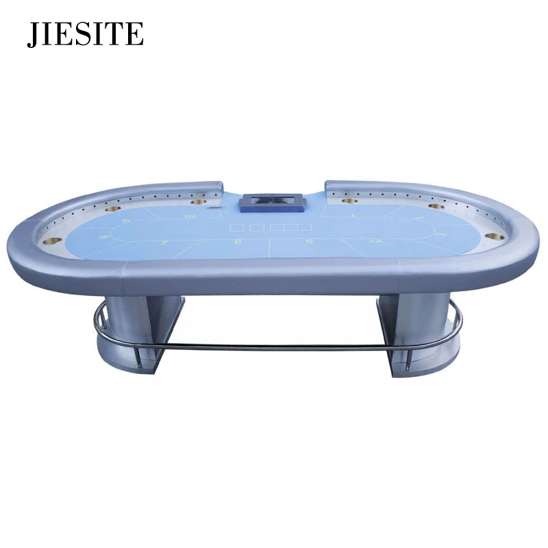 JIESITE-280*140 см 6 цветов казино покер стол Техасский Холдем баккара площадь tale с 10 игроков