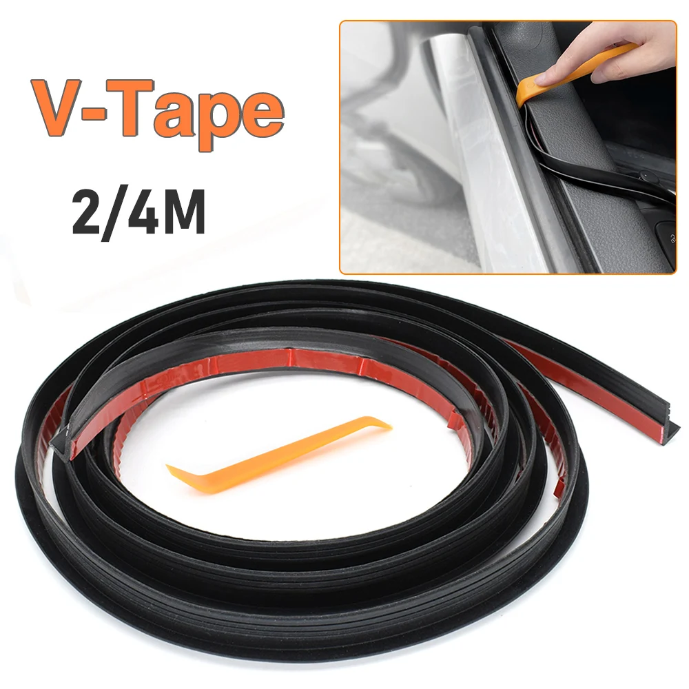 

Car Side Window Seal Strip Trim Tool Noise Insulation Auto Door Glass Lift Sealing Strips Edge Rubber Filler V Type Weatherstrip
