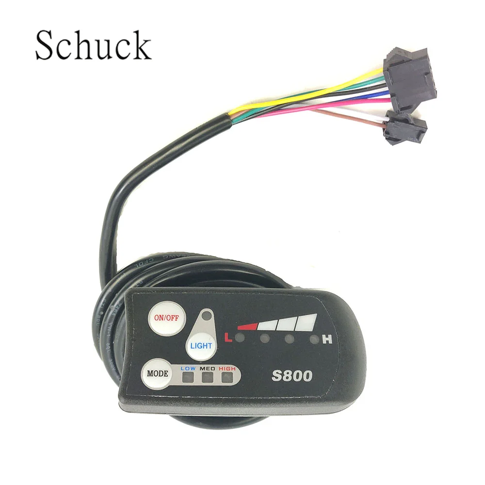 SM Schuck светодиодный дисплей S800 36 в 48 в электрический велосипед интеллектуальная панель управления дисплей электрический велосипед - Цвет: SM