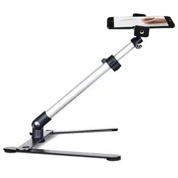 

Photography Adjustable Table Top Stand Set Mini Monopod+Phone Clip Fill-In Light Bluetooth Control