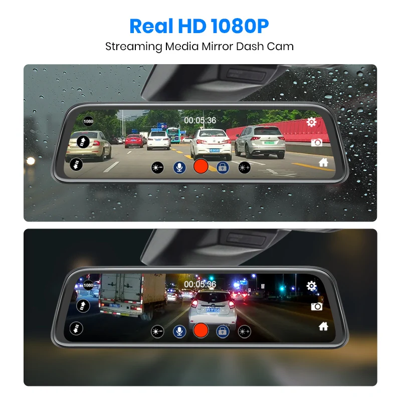 AWESAFE новинка FHD 1080 P видеорегистратор автомобильный камера поток зеркало заднего