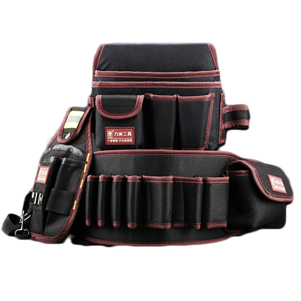 

Electrician 600D tool bagTelecommunications Holder Water proof Cloth Rivet fixed tool Bag Belt Utility Kit Pocket Pouch