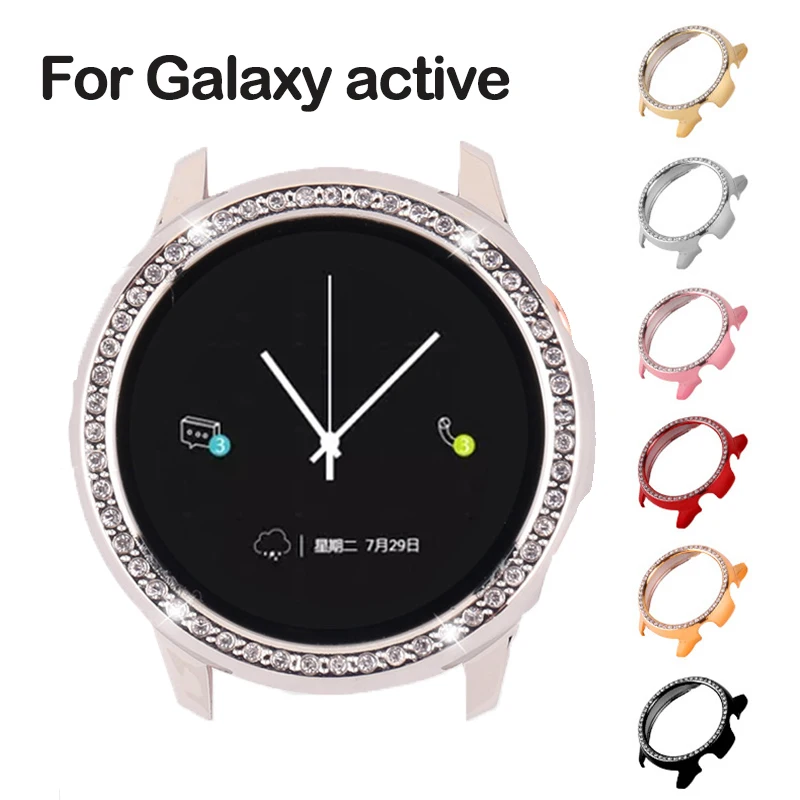 For Samsung galaxy watch active 1 2 40mm 44mm case Galaxy Watch active  bumper Protector HD Full coverage Screen Protection case