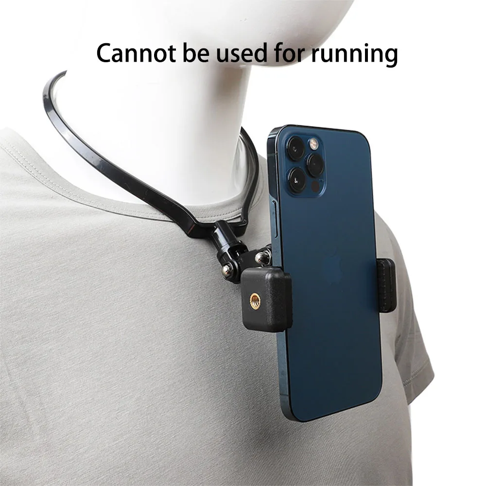 Mobile Phone Mount Neck Bracket Chest First-Person Video Shooting Accessories Cell Phone Holder Vlog Video Bracket Accessories phone stand for desk