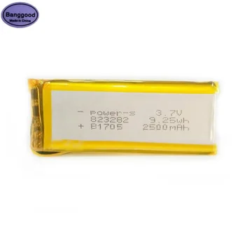 

3.7V 2500mAh 823282 Lipo Polymer Lithium Rechargeable Li-ion Battery Cells for GPS E-Book Tablet Electric Toys Powerbank Battery
