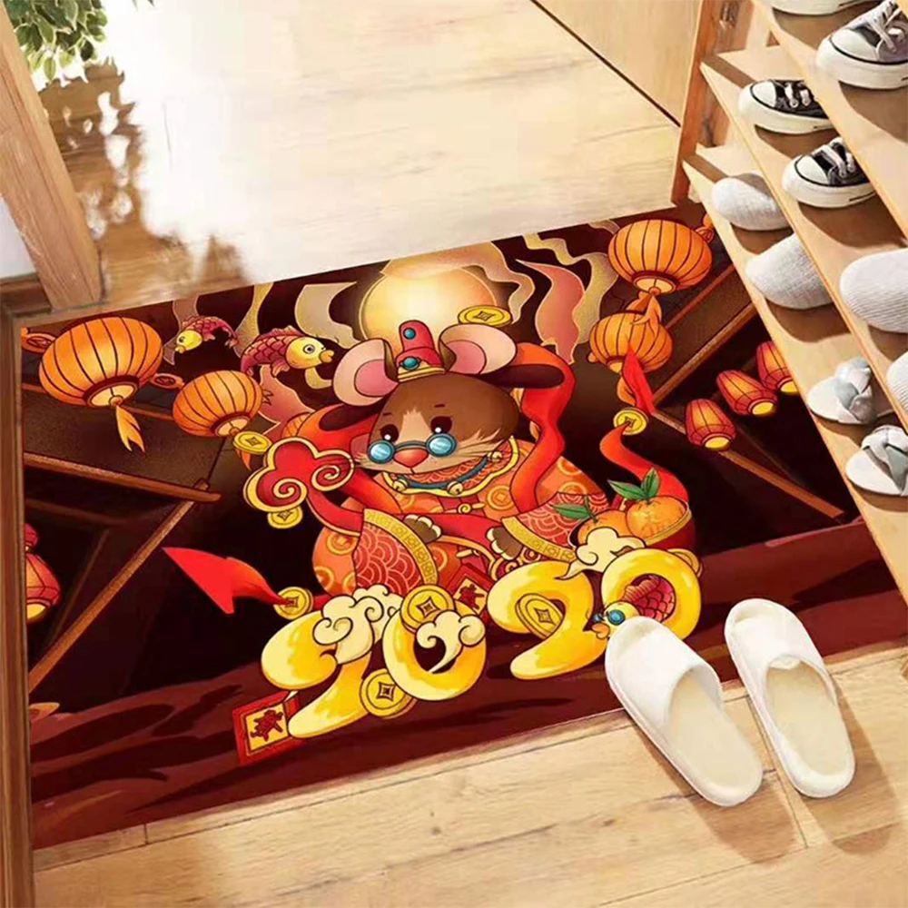 

2020 New Year Bathroom Mat Floor Bottom Non Slip Door Way Rugs Decor Carpet Decor Polyester Non-skid Bottom Dropshipping O25