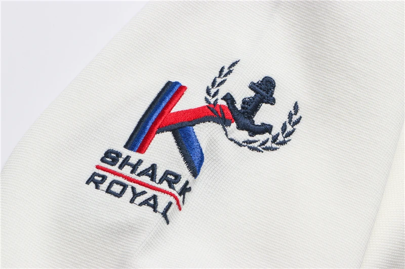 TACE& SHARK,, брендовая куртка с акулой, мужские куртки и пальто с вышивкой, модное повседневное пальто, Veste Homme Chaqueta Hombre, белый цвет