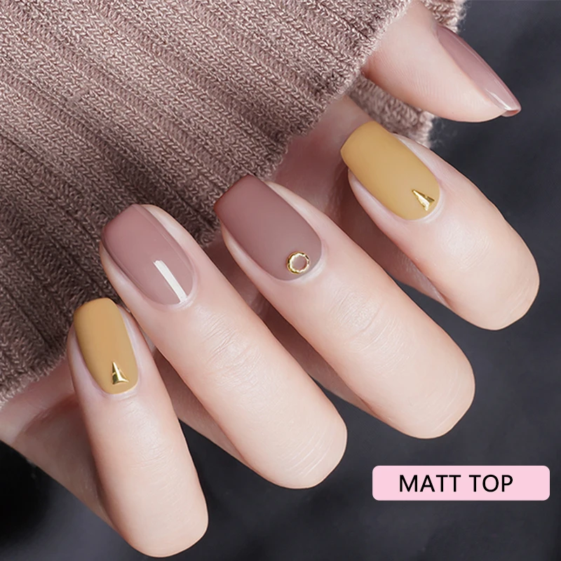 MIZHSE матовое верхнее покрытие УФ гель лак 2 шт основа и верхнее покрытие для Nails18ML стойкий гель лак прозрачный цвет матовое верхнее покрытие