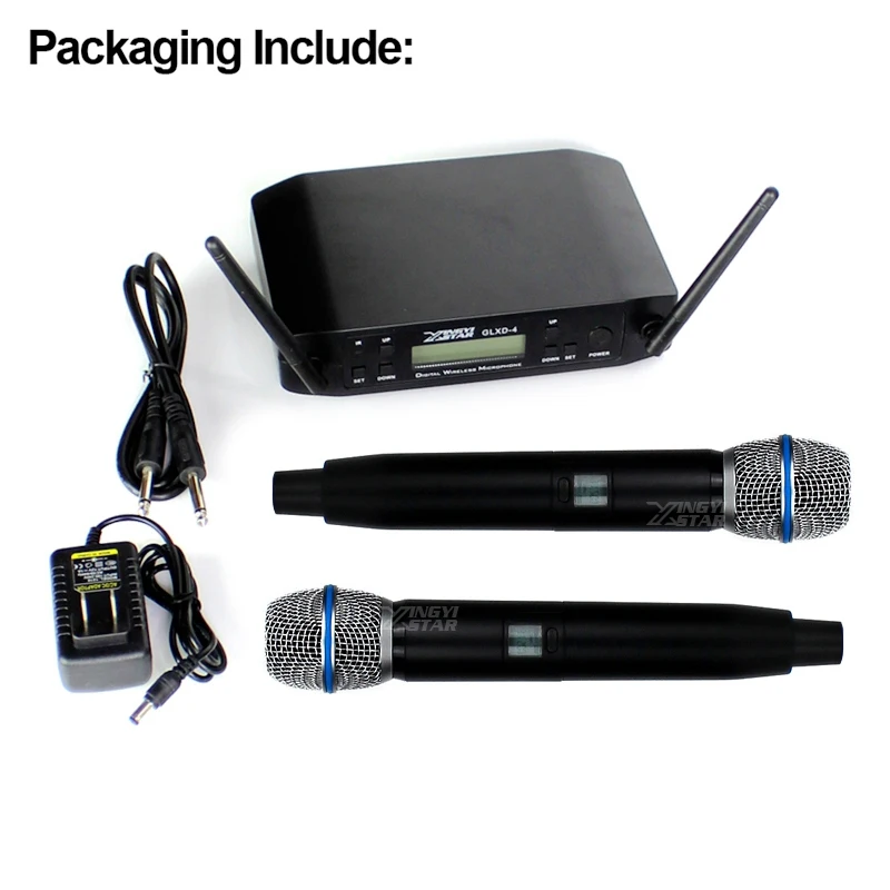GLXD4 UHF Wireless Microphone System With 2