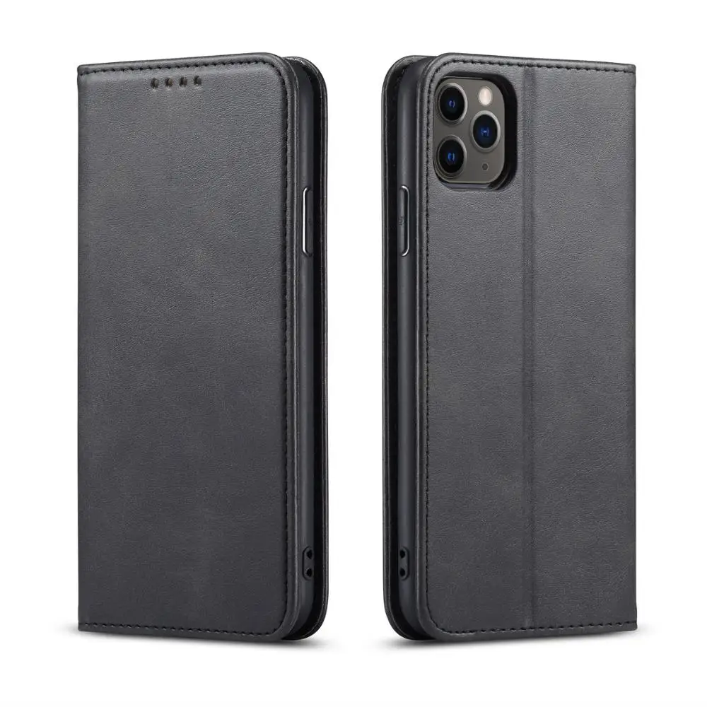 Роскошный Магнитный кожаный чехол-бумажник с откидной крышкой для iPhone 11 11Pro Max