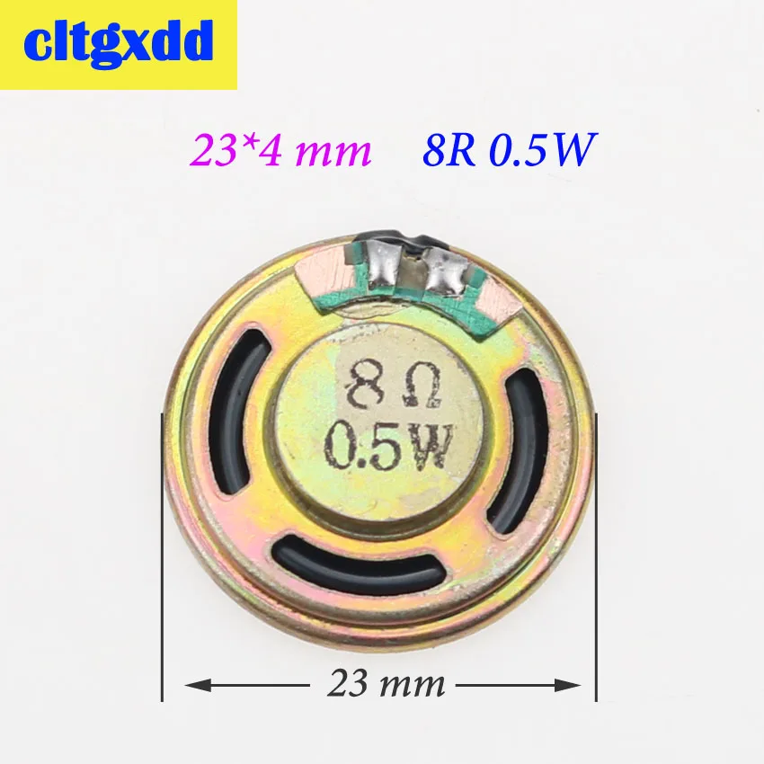 

cltgxdd 50pcs/lot New Ultra-thin Mini Speaker 8 ohms 0.5 watt 0.5W 8R Speaker Diameter 20MM thickness 3.8MM Horn Loud Buzzer