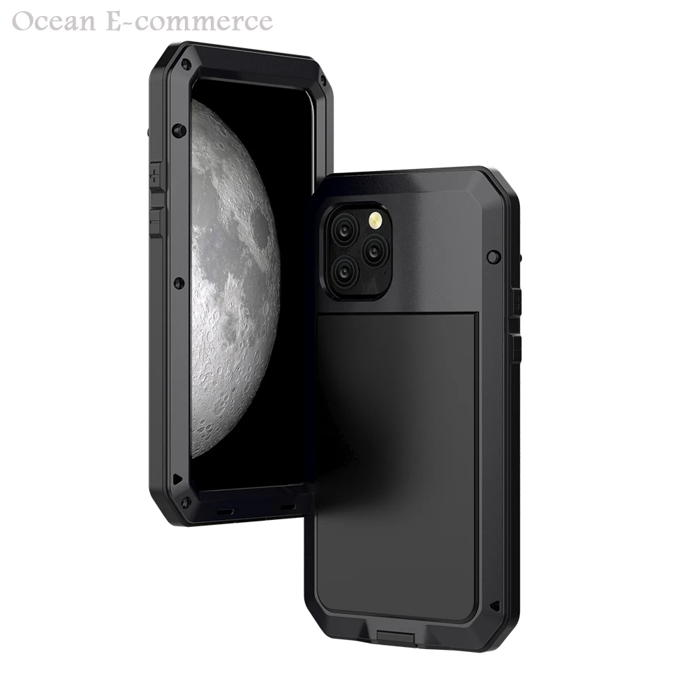 Роскошный Водонепроницаемый чехол для iPhone 11 Pro Max металлический алюминиевый