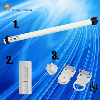

WIRELESS Tubular Motor for Motor Roller Blinds EWAY CASA 25mmDia. Lithium Batterey Rechargable QUIET 36DB Smart Home TM_30_B