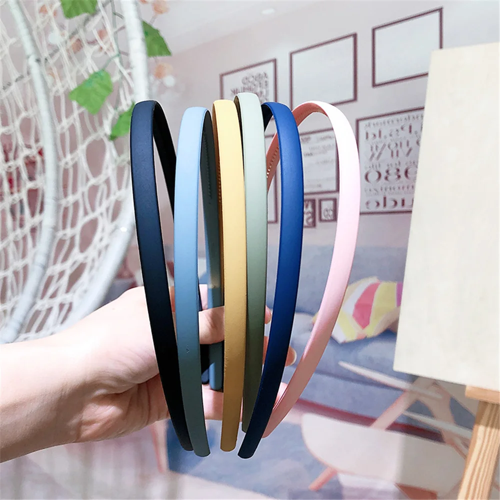 NEW-1pcs-Colorful-Macaron-Scrub-Hair-Bands-Vintage-Acrylic-Thin-Hairbands-Hair-Accessories-for-Women-Girls (3)