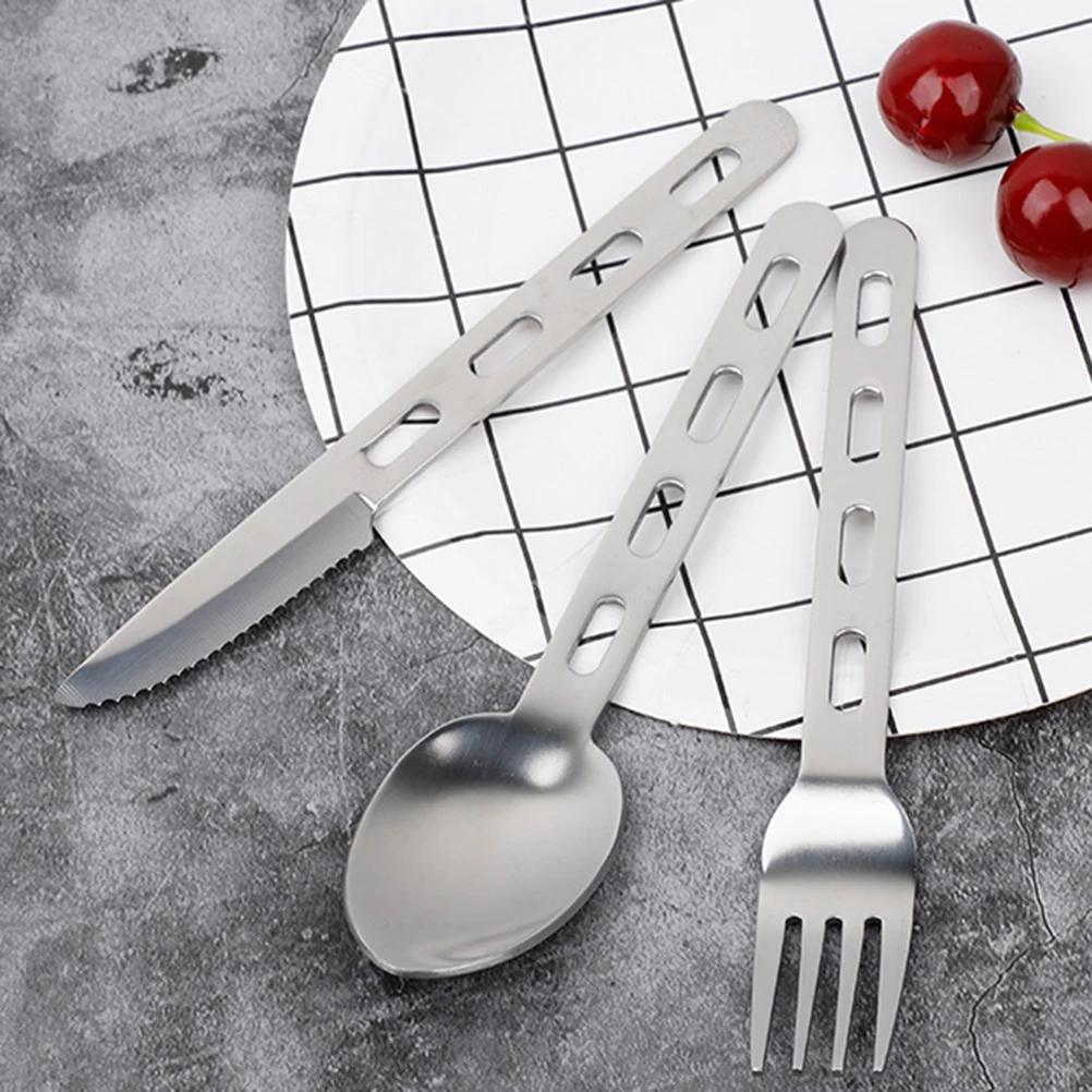3pcs/Set Tableware Modern Simple Casual Fashion Flatware Spoons Cutter Fork Stainless Steel Tableware Steak Cutlery