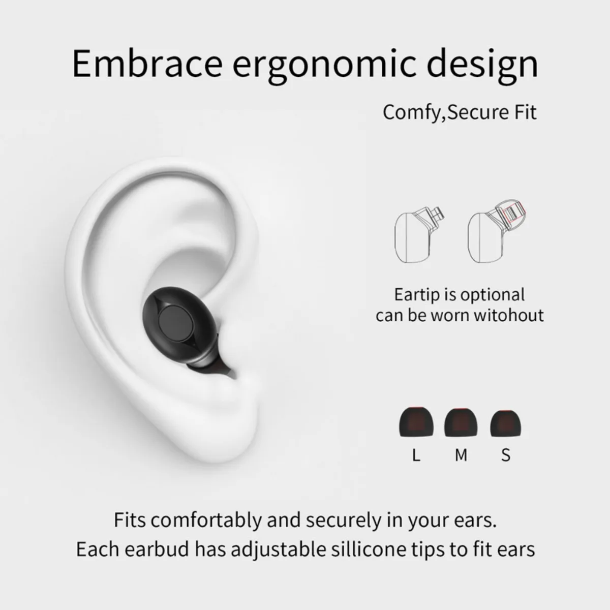 TWS Беспроводная bluetooth 5,0 гарнитура водонепроницаемые двусторонние стерео наушники с автоматическим шумоподавлением 2600 мАч с зарядным устройством