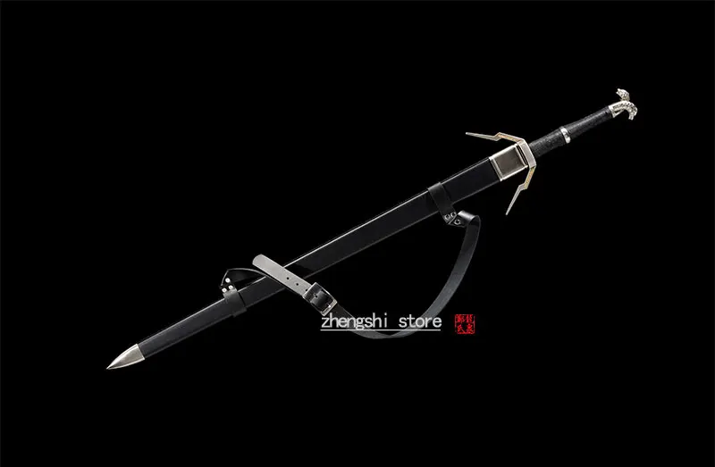 Stainless Steel Blade Swords for game Geralt of Rivia Sword No Sharp Wooden Sheath With Strap ready