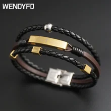 Новые модные панк браслеты с крестом Регулируемый из нержавеющей стали кожаные мужские ювелирные изделия золотого цвета мужские винтажные браслеты ювелирные изделия подарок