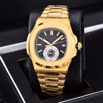 

AAA PP Automatic machinery 39mm luxury watch men Small dial work sweeping movement model No battery watches Nautilus rolexable
