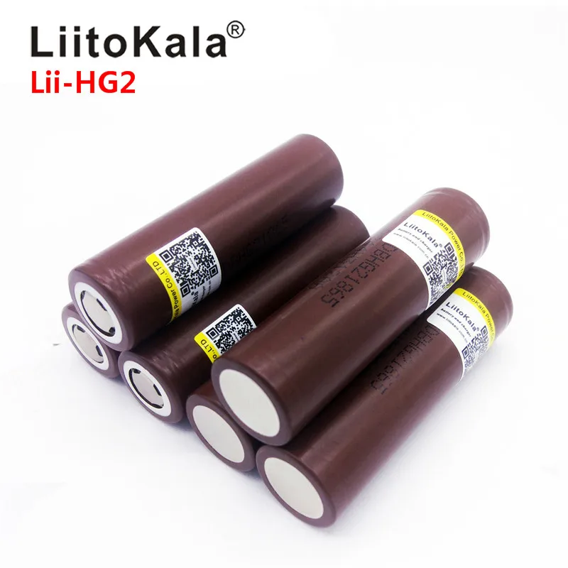 Перезаряжаемый аккумулятор высокой мощности LiitoKala для HG2 18650 3000 мАч