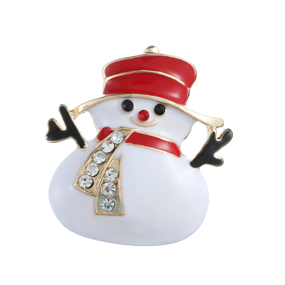 11 New Year Merry Christmas Brooches Pins Cute Santa Claus Hat gloves Bells Socks Donuts Candy Enamel Pin Badges Brooch - Цвет: 11