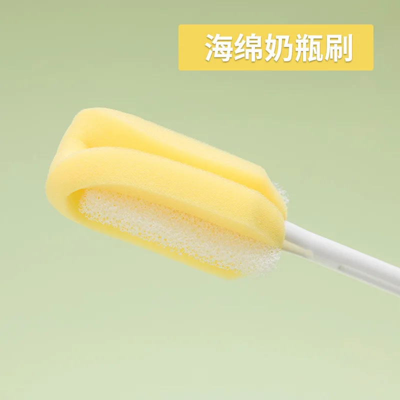 

Feeding Bottle Brush Infant Wash Feeding Bottle Brush Cleaning Brush Sponge Brush 360-Degree Rotating Long Handle Bottle Brush x