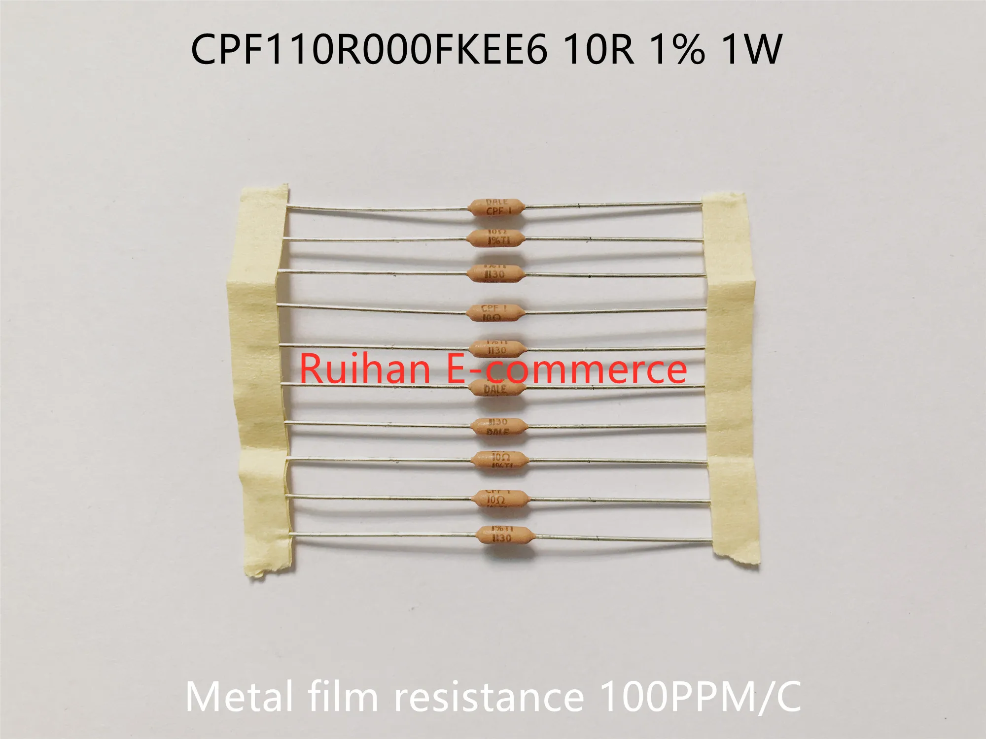 

Оригинальный новый 100% CPF110R000FKEE6 10R 1% 1 Вт металлическая пленка сопротивление 100PPM/C (индуктор)