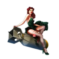 Windshield Decal Car Sticke Accessories Pin Up Girl Vintage Racing Tools Motorcycle Decal Vinyl Waterproof Window PVC