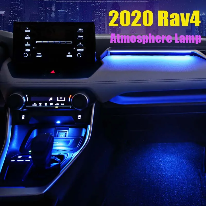 For 2020 Rav4 Rav 4 Car Foot Light Ambient Lamp Multiple Modes