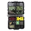 189pcs/lot Carp Fishing Tackle Kit Box Lead Clips/Beads/Hooks/Tubes/Swivels Baiting Terminal Rigs Carp Fishing Tackle Box ► Photo 3/5