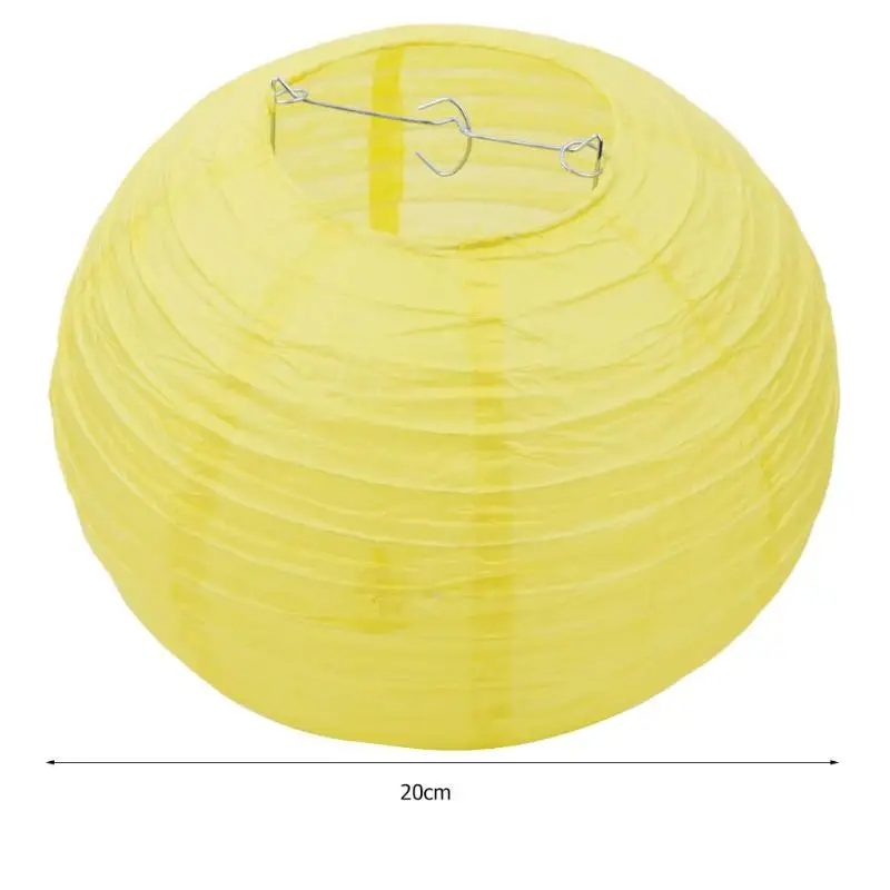 8 inch Round Chinese Paper Lantern Unique DIY Paper Lamp Wedding Decor Party Supplies Home Festival Celebrations Accessories
