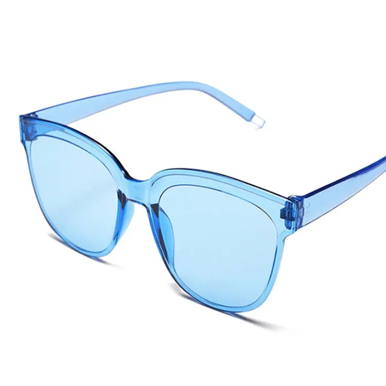 Сексуальные солнцезащитные очки кошачий глаз женские брендовые дизайнерские зеркальные розовые черные треугольные Солнцезащитные очки женские Оттенки для дам UV400 - Цвет линз: Blue
