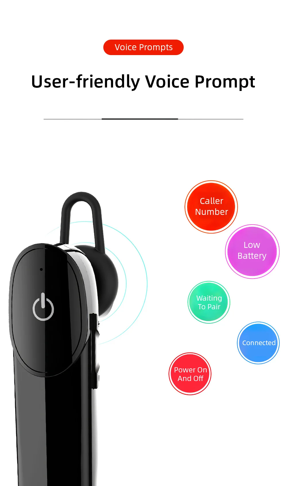 Беспроводные наушники, Bluetooth, стерео, длительное время ожидания, музыка, устойчивое, мини, HD вызов, бизнес гарнитура, шумоподавление, Hifi, для samsung