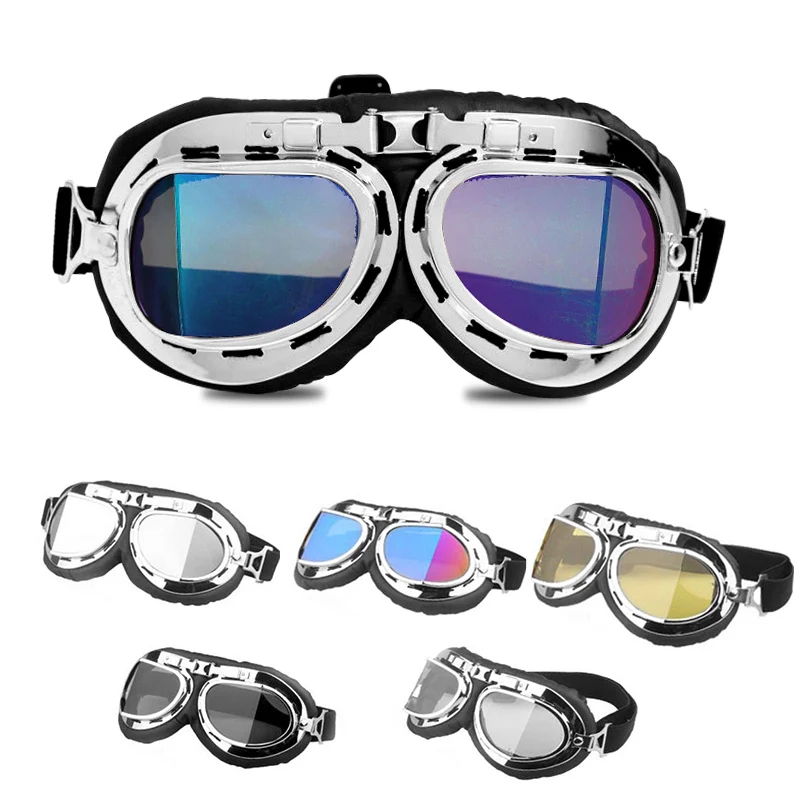 New Motorcycle Glasses Off-Road Helmet Goggles Waterproof Windproof Dustproof Adjustable For Motorbike Ski Scooter ATV Dirt Bike |