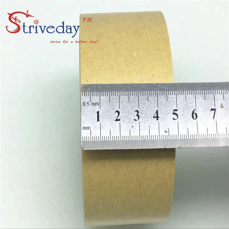 

1pcs 50mm wide 25 meters long Water free kraft paper tape photo frame tapes sealing tape leather belt high viscosity DIY