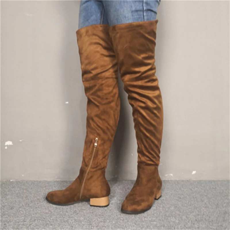 tan leather thigh high boots