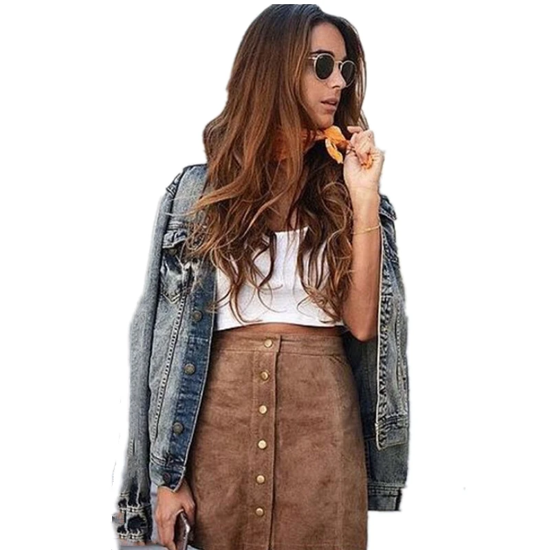 Autumn Suede Leather Skirt Women High Waist Lace Up Suede Leather Pocket With Button Preppy Short Mini Skirts Brown And Red Plus Autumn Suede Leather Skirt Women High Waist Lace Up Suede Leather Pocket With Button Preppy Short Mini Skirts Brown And Red Plus